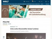 Bild zum Artikel: Grüne wollen Silvesterböller-Verkauf verbieten