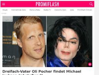 Bild zum Artikel: Dreifach-Vater Oli Pocher findet Michael Jackson 'abstoßend'