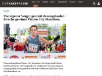 Bild zum Artikel: Vor eigener Vergangenheit davongelaufen: Strache gewinnt Vienna City Marathon