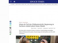 Bild zum Artikel: Islam als Teil des Ethikunterricht: Regierung in Sachsen-Anhalt plant Islam-Modul