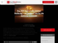 Bild zum Artikel: Das ZDF beginnt den Dritten Weltkrieg – als „Scherz“, um für die NATO zu trommeln