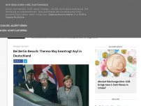 Bild zum Artikel: Bei Berlin-Besuch: Theresa May beantragt Asyl in Deutschland