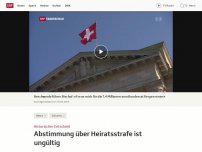 Bild zum Artikel: Abstimmung über Heiratsstrafe ist ungültig