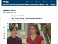 Bild zum Artikel: Was Reisen mit der CO2-Steuer kosten würde