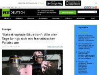Bild zum Artikel: 'Katastrophale Situation': Alle vier Tage bringt sich ein französischer Polizist um