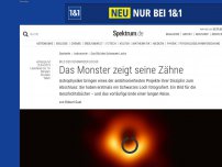 Bild zum Artikel: Bild des Schwarzen Lochs: Das Monster zeigt seine Zähne