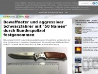 Bild zum Artikel: Bewaffneter und aggressiver Schwarzfahrer mit '50 Namen' durch Bundespolizei festgenommen
