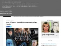 Bild zum Artikel: Game of Thrones: Das sind die 6 spannendsten Fan-Theorien