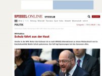 Bild zum Artikel: SPD-Fraktion: Schulz fährt aus der Haut