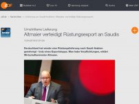 Bild zum Artikel: Altmaier verteidigt Rüstungsexport an Saudis