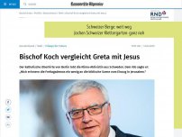 Bild zum Artikel: Bischof Koch vergleicht Greta mit Jesus