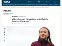 Bild zum Artikel: Berlins Bischof Koch vergleicht Greta Thunberg mit Jesus