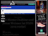 Bild zum Artikel: Für Momo Chahine und Jonas Weisser ist DSDS 2019 vorbei