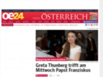 Bild zum Artikel: Greta Thunberg trifft am Mittwoch Papst Franziskus