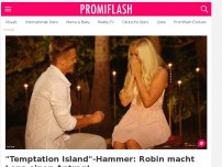 Bild zum Artikel: 'Temptation Island'-Hammer: Robin macht Lena einen Antrag!