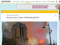 Bild zum Artikel: Feuer in Pariser Wahrzeichen: Kathedrale Notre-Dame steht in Flammen