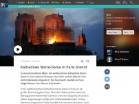 Bild zum Artikel: Kathedrale Notre-Dame in Paris brennt