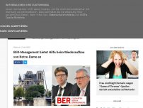 Bild zum Artikel: BER-Management bietet Hilfe beim Wiederaufbau von Notre-Dame an