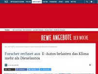 Bild zum Artikel: Forscher rechnet aus: E-Autos belasten das Klima mehr als Dieselautos