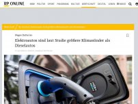 Bild zum Artikel: Wegen Batterien: Elektroautos sind laut Studie größere Klimasünder als Dieselautos