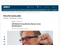 Bild zum Artikel: AfD lädt Ex-Trump-Berater Bannon in den Bundestag ein