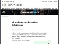 Bild zum Artikel: Hitler-Feier mit deutscher Beteiligung