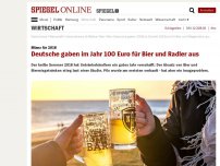 Bild zum Artikel: Bilanz für 2018: Deutsche gaben im Jahr 100 Euro für Bier und Radler aus