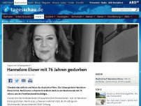Bild zum Artikel: Hannelore Elsner mit 76 Jahren gestorben