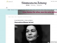Bild zum Artikel: Schauspielerin: Hannelore Elsner ist tot