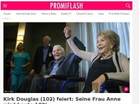 Bild zum Artikel: Kirk Douglas (102) feiert: Seine Frau Anne wird heute 100!