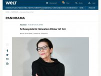 Bild zum Artikel: Schauspielerin Hannelore Elsner ist tot