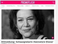 Bild zum Artikel: Eilmeldung: Schauspielerin Hannelore Elsner (†76) ist tot!