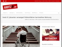 Bild zum Artikel: Hartz IV: Jobcenter verweigert Rollstuhlfahrer barrierefreie Wohnung