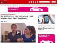 Bild zum Artikel: TV-Kolumne „Armes Deutschland“ - Hartz-IV-Bezieher Alex verklagt den Staat - Sein Anwalt wird vom Staat bezahlt