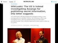 Bild zum Artikel: WikiLeaks: The US is indeed investigating Assange for publishing secret information, DOJ letter suggests