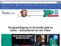 Bild zum Artikel: Verrgewaltigung in Arnstadt gab es nicht – Kettenbrief ist ein Fake!