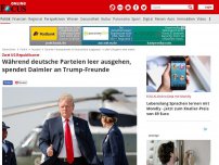 Bild zum Artikel: Zwei US-Republikaner - Während deutsche Parteien leer ausgehen, spendet Daimler jetzt an Trump-Freunde