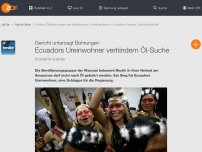Bild zum Artikel: Ecuadors Ureinwohner verhindern Öl-Suche