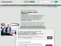 Bild zum Artikel: Kommentar von David Schalko - Warum Steger sofort weg muss