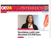 Bild zum Artikel: Vassilakou casht zum Abschied 273.938 Euro