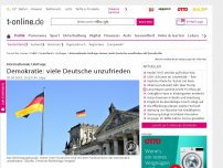 Bild zum Artikel: Internationale Umfrage: Immer mehr Deutsche unzufrieden mit Demokratie