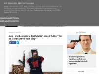 Bild zum Artikel: Arm- und beinloser al-Baghdadi in neuem Video: 'Der IS steht kurz vor dem Sieg'