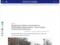 Bild zum Artikel: Magdeburg: Schülerin und Student in Straßenbahn schwer verletzt – Syrer entgeht trickreich der Verhaftung