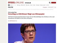 Bild zum Artikel: CDU beerdigt Pläne: Vorschlag zu CO2-Steuer fliegt aus Klimapapier