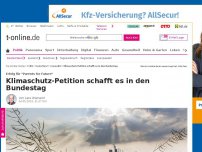 Bild zum Artikel: Klimaschutz-Petition schafft es in den Bundestag