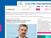 Bild zum Artikel: BMW-Betriebsratschef: 'SPD für Arbeiter nicht wählbar'