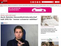 Bild zum Artikel: Kühnert weicht nicht zurück - Auch Daimler-Gesamtbetriebsratschef hält SPD für 'immer schwerer wählbar'