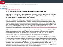Bild zum Artikel: RTL/n-tv Trendbarometer: SPD sackt nach Kühnert-Debatte deutlich ab