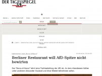 Bild zum Artikel: Berliner Restaurant will AfD-Spitze nicht bewirten