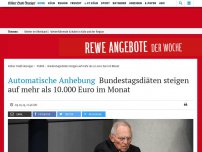 Bild zum Artikel: Automatische Anhebung: Bundestagsdiäten steigen auf mehr als 10.000 Euro im Monat